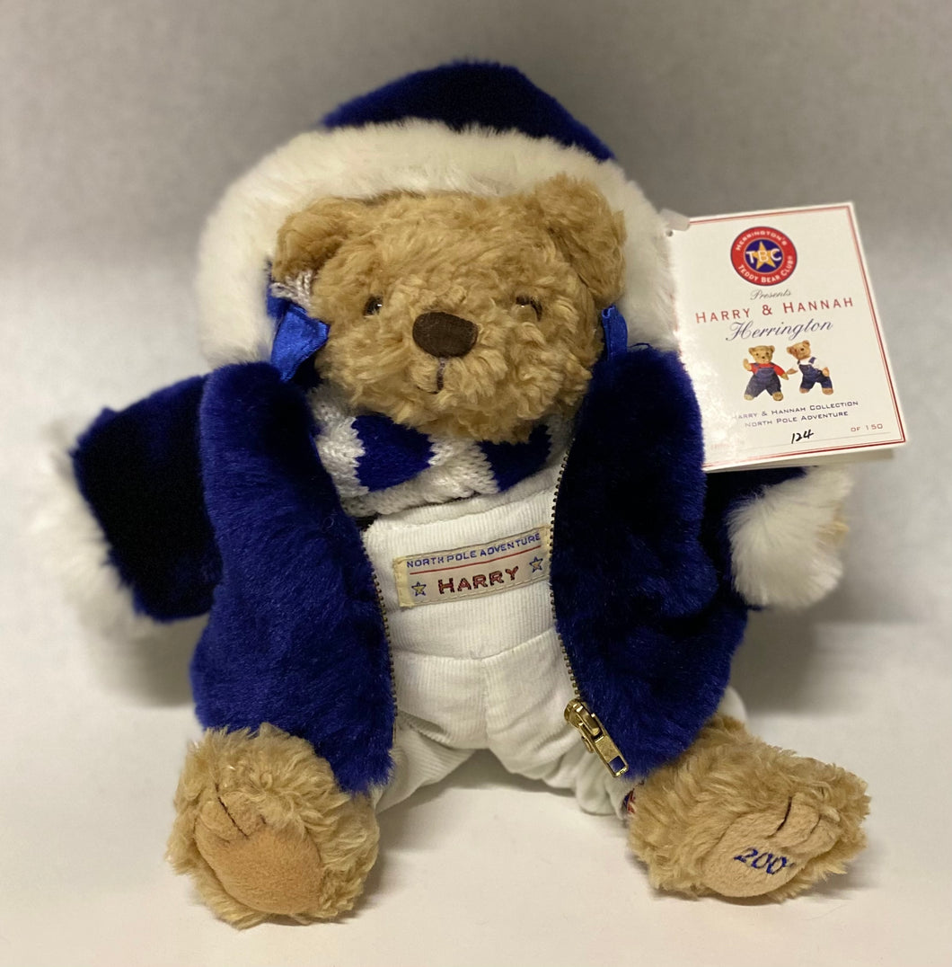 2001 Harry & Hannah North Pole Adventure- 10” Harry Teddy Bear